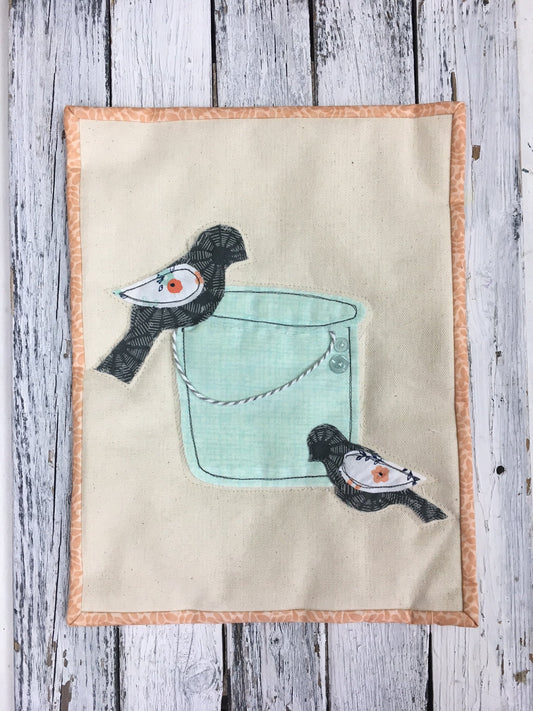 Teacups & Birdies Mini Quilt Set | Paper Pattern
