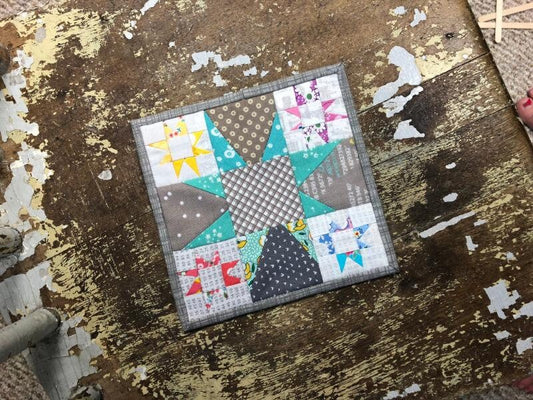 Wonky Star Micro Mini Quilt | Paper Pattern