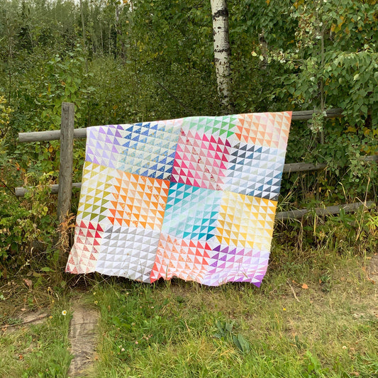 Ombre Colour Palette Quilt & Pillow | Paper Pattern