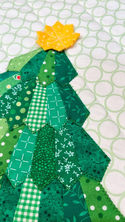 Holiday Tree Mini Dresden Wall Hanging | Paper Pattern