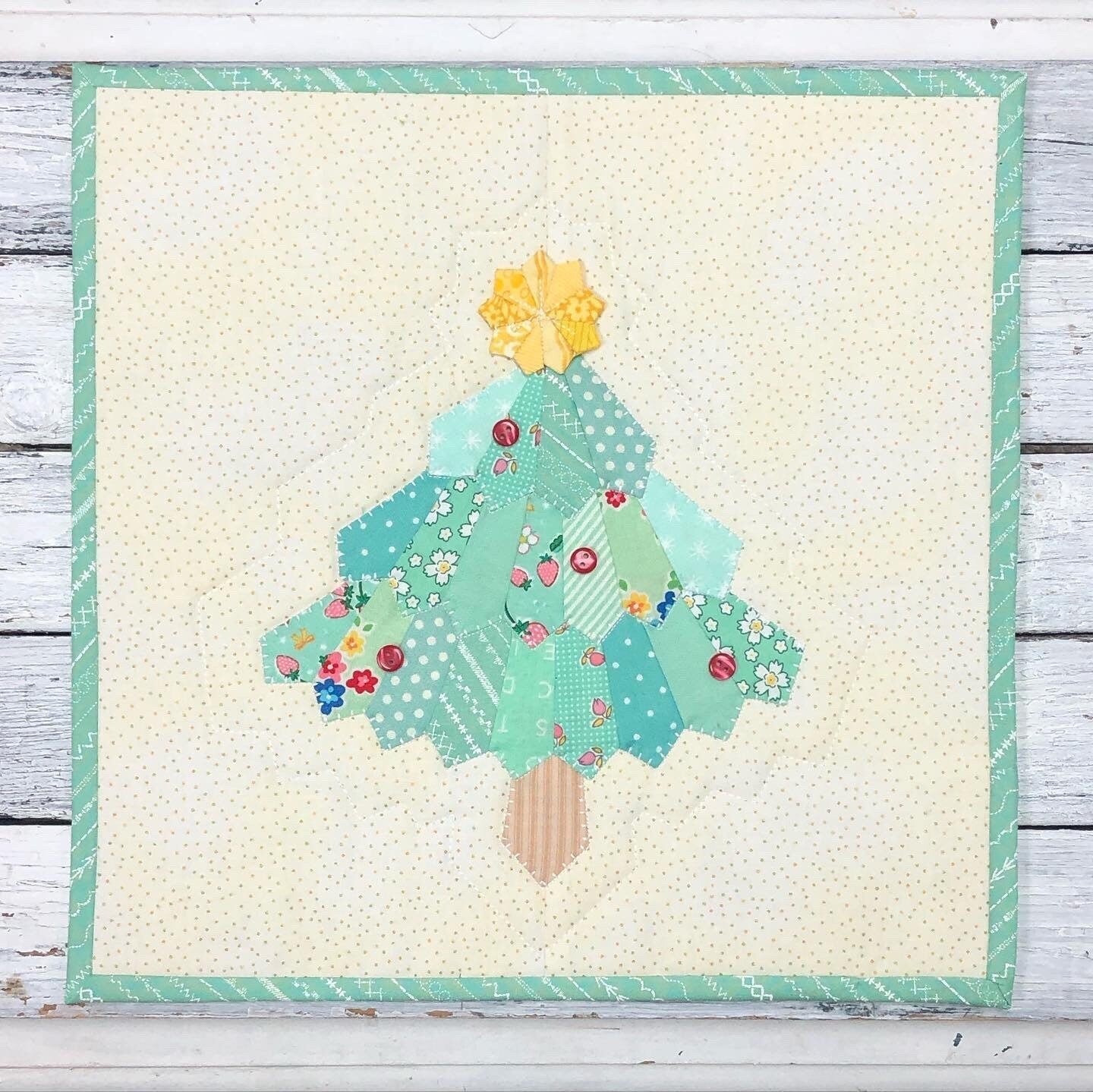 Pink Dresden Tree Mini Quilt | Kit with Pattern