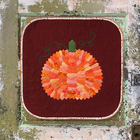 Mini Dresden Pumpkin Pillow Cover or Wall Hanging | Paper Pattern