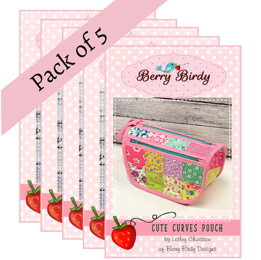 Cute Curves Pouch | Pattern Pack of 5