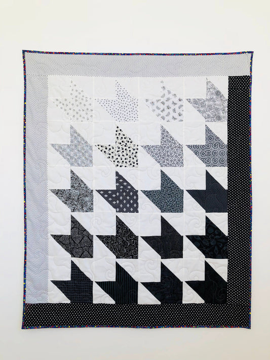 20 Shades of Grey Baby Toddler Quilt | Paper Pattern