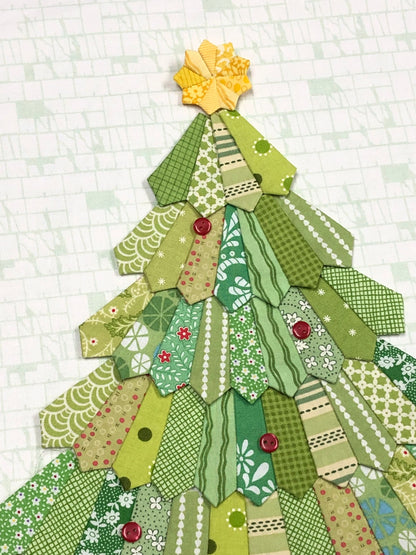 Holiday Tree Mini Dresden Wall Hanging | Paper Pattern