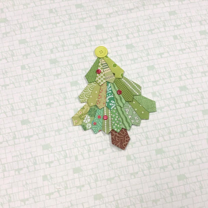 Holiday Tree Mini Dresden Wall Hanging | Paper Pattern