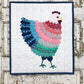 Chicken Mini Dresden Wall Hanging | Paper Pattern