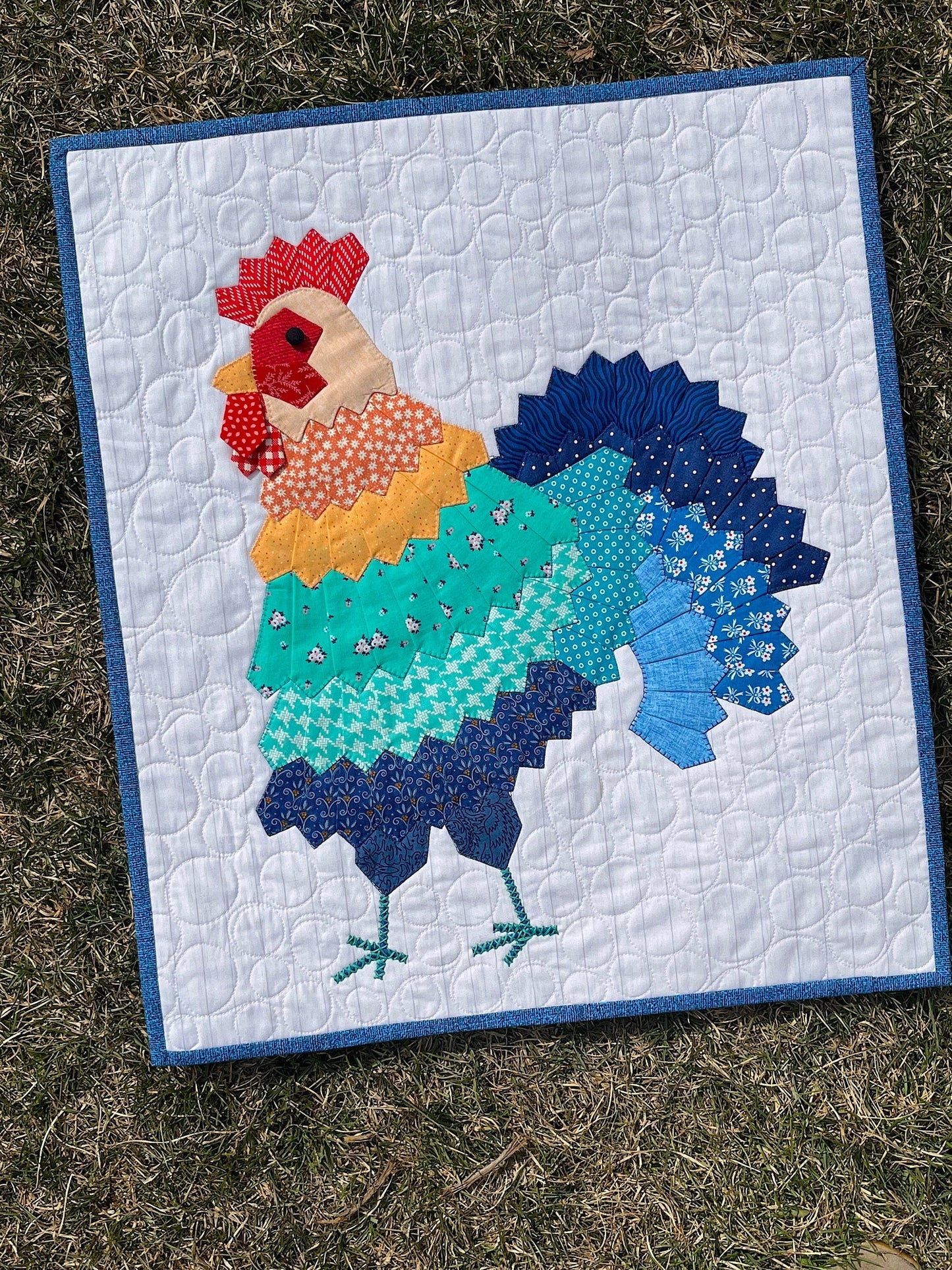 Rooster Mini Dresden Wall Hanging | Paper Pattern