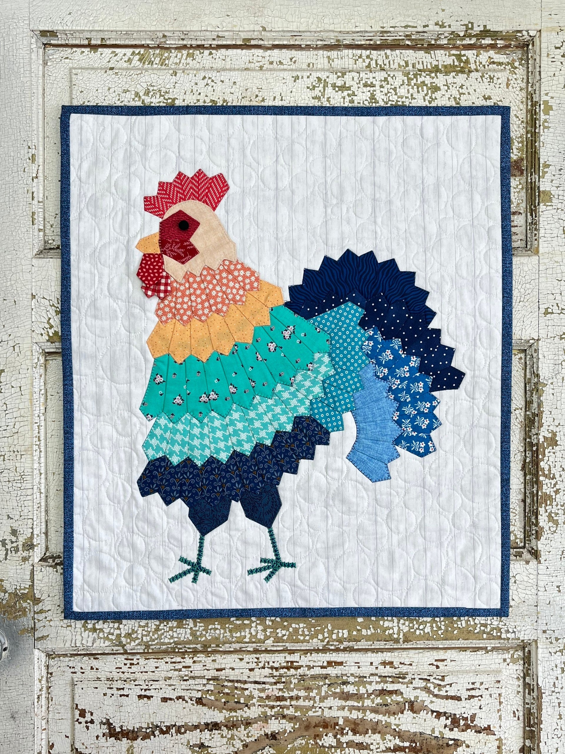 Rooster Mini Dresden Wall Hanging | PDF Pattern