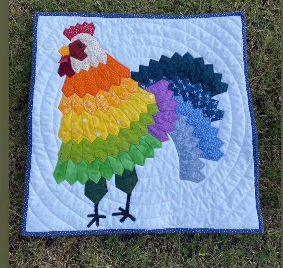 Rooster Mini Dresden Wall Hanging | PDF Pattern
